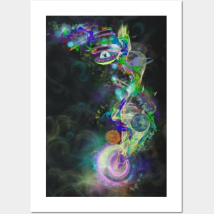 Interstellar travel space bunny Posters and Art